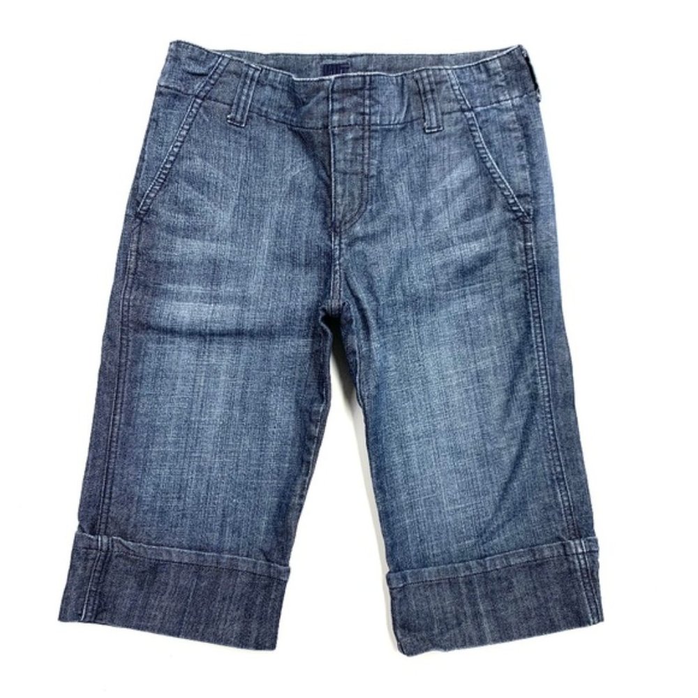 Kut From the Kloth Dark Wash Bermuda Jean Shorts